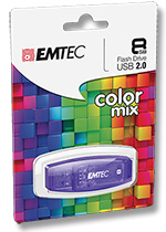 EMTEC - Color mix 8GB USB Flash Drive
