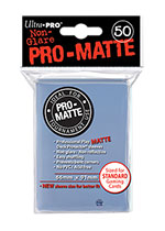 Ultra Pro - 50 Deck Protector Sleeves - Clear Matte - Standard Size