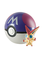 Pokemon - Victini & Master Ball Clip N Carry Mythical Poke Ball Set