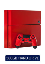 500GB PlayStation 4 Red Console (Premium Refurbished by EB Games) (preowned)